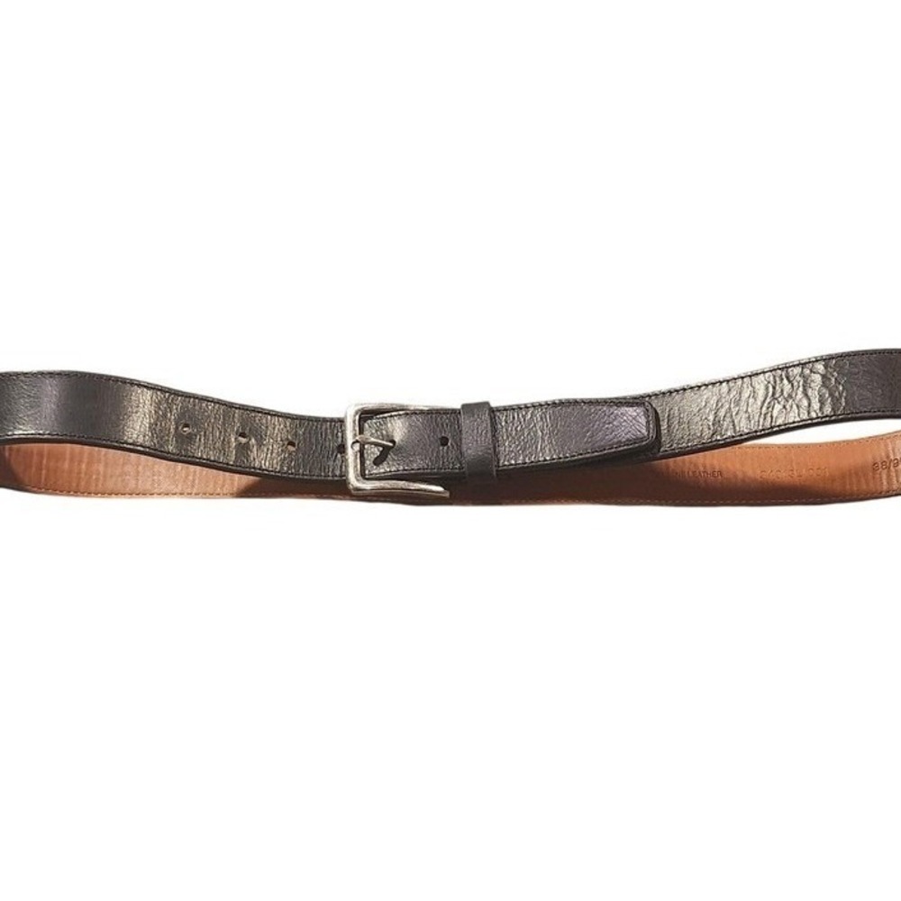 Boconi Leather Belt Mens Size 38 Black Leather Dress Buckle 38/95 34013L/001